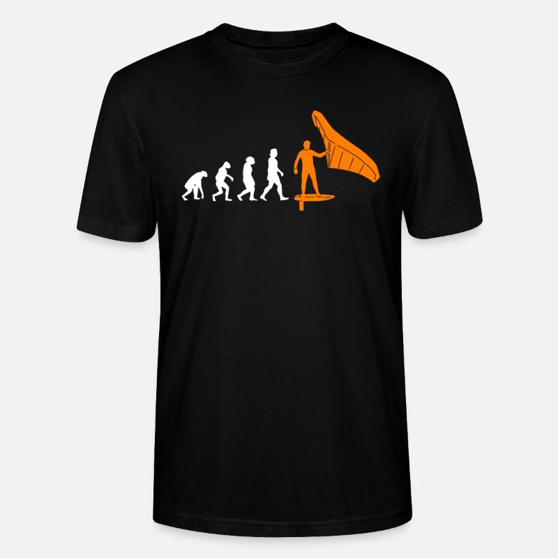 Wing Foil Evolution Wing Surf Affe Wingfoil - Stanley/Stella Unisex Bio-T-Shirt CRAFTER - Schwarz