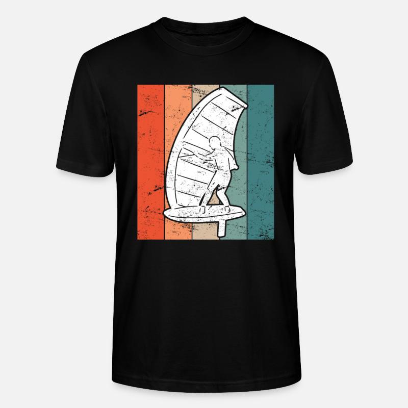 Wing Foil - Stanley/Stella Unisex Bio-T-Shirt CRAFTER - Schwarz