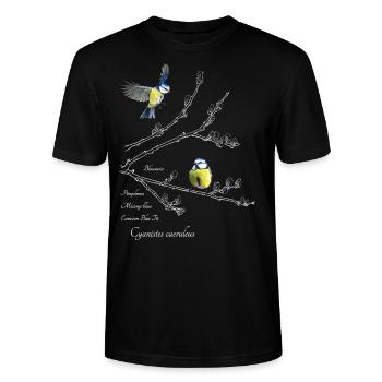 Chatons bleus et saules - T-shirt bio CRAFTER Stanley Stella Unisexe - noir - Devant - Alina (178cm) & Michal (187cm)