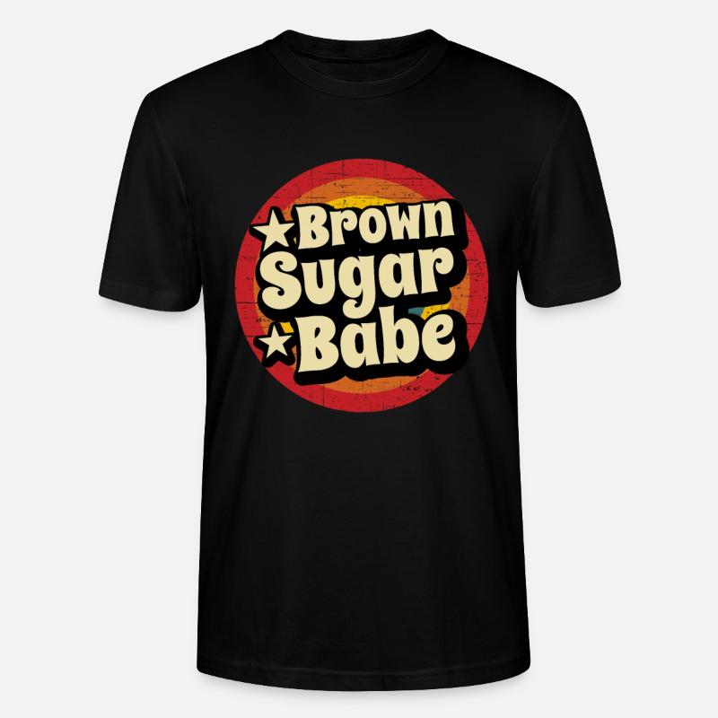 Brown Sugar Babe - Stanley/Stella Unisex Bio-T-Shirt CRAFTER - Schwarz