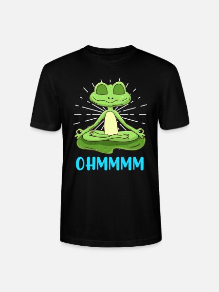 Ohmm Yoga Frog Yoga Class Yoga Trainer - Ekologisk T-shirt CRAFTER unisex från Stanley/Stella - svart
