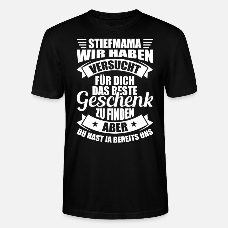 Stiefmutter Geschenk - Stanley/Stella Unisex Bio-T-Shirt CRAFTER - Schwarz