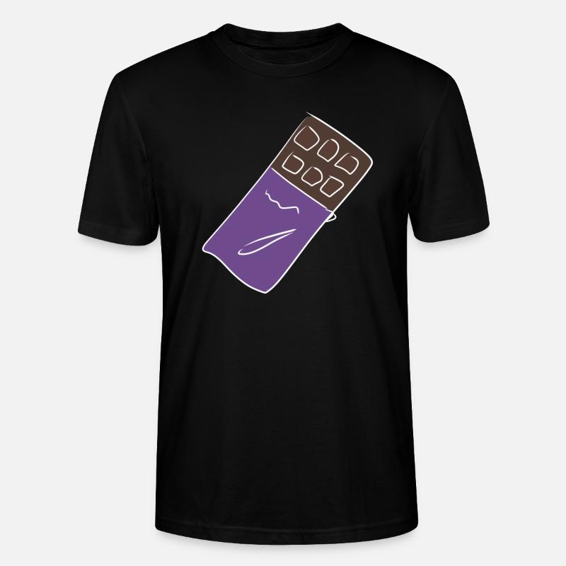 schokolade schoko - Stanley/Stella Unisex Bio-T-Shirt CRAFTER - Schwarz