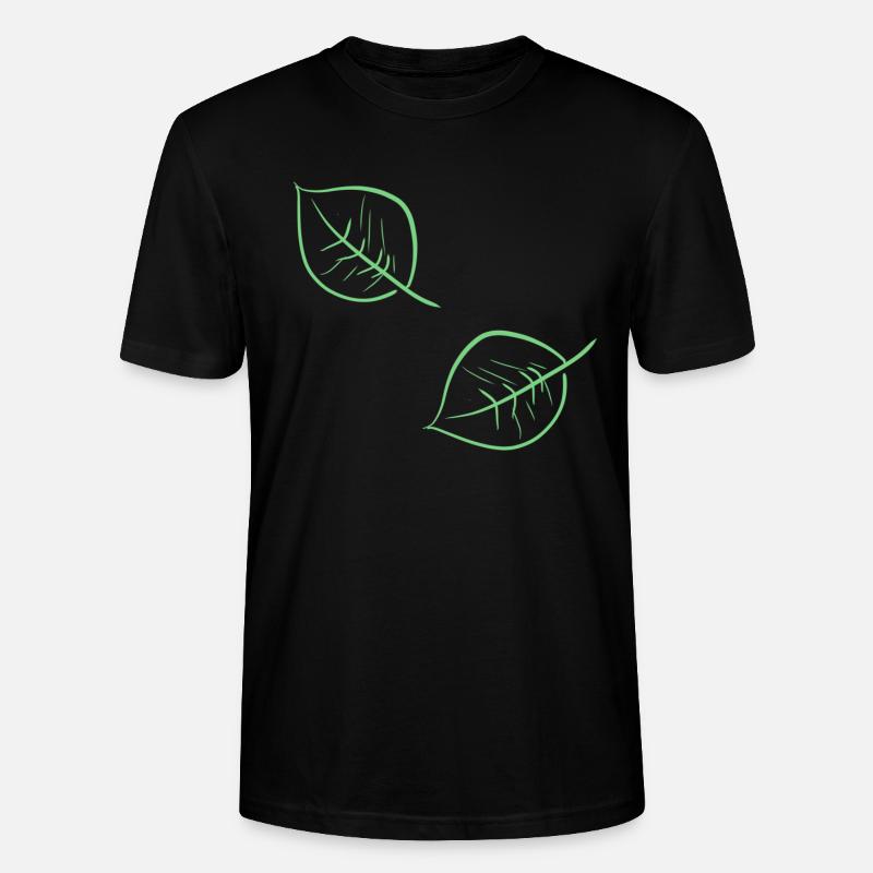 blätter baum - Stanley/Stella Unisex Bio-T-Shirt CRAFTER - Schwarz