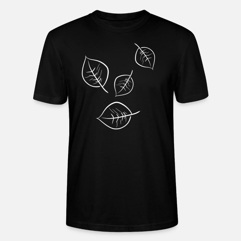 blätter fallen - Stanley/Stella Unisex Bio-T-Shirt CRAFTER - Schwarz