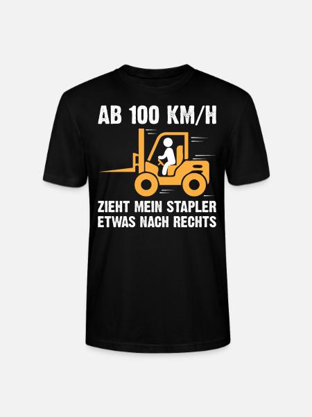 Lustiger Staplerfahrer Spruch - Stanley/Stella Unisex Bio-T-Shirt CRAFTER - Schwarz