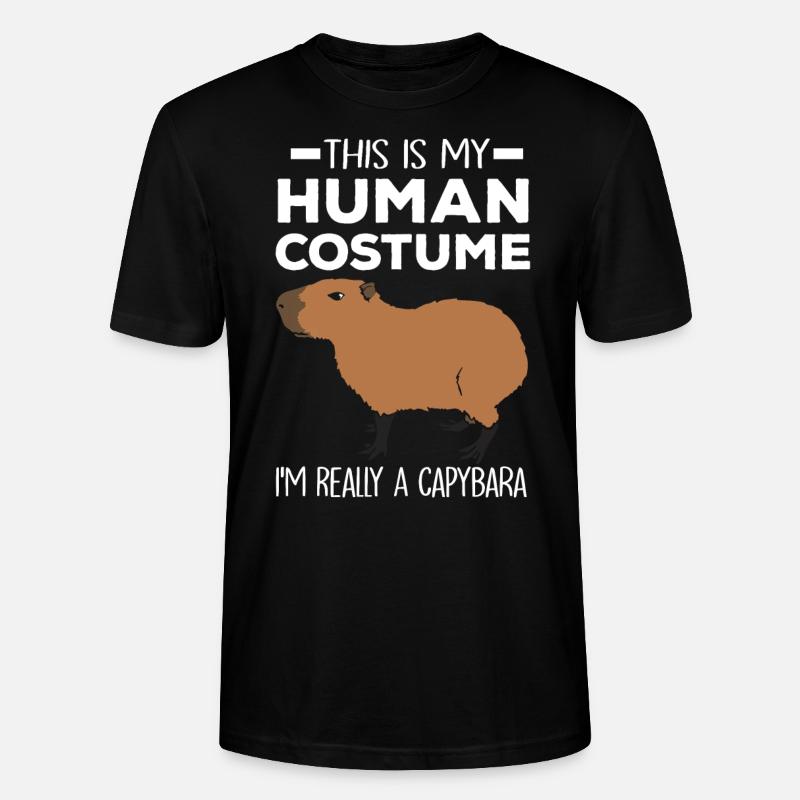 Capybara - Stanley/Stella Unisex Bio-T-Shirt CRAFTER - Schwarz