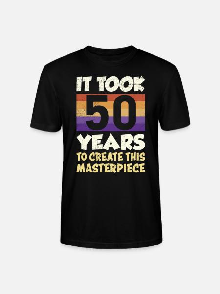 Dad's birthday 50 - Stanley/Stella CRAFTER Unisex Organic T-Shirt - black