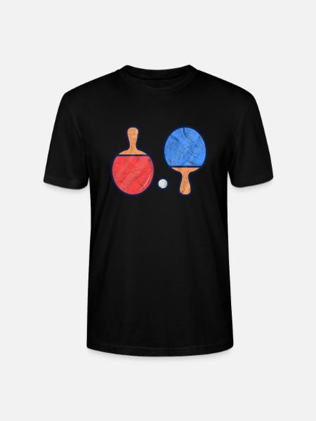 Ping-Pong Table Tennis - Stanley/Stella CRAFTER Unisex Organic T-Shirt - black