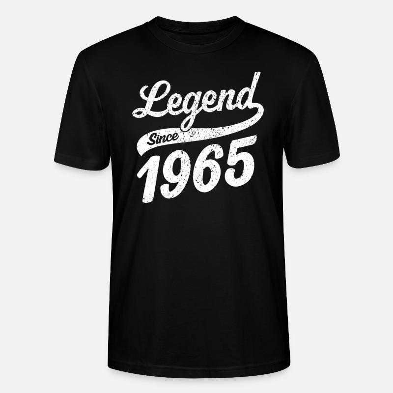 Legend since 1965 - Stanley/Stella Unisex Bio-T-Shirt CRAFTER - Schwarz