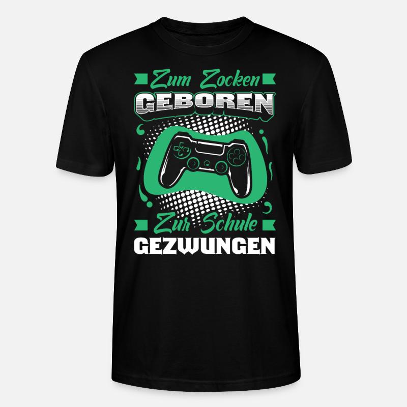 Gamer Spruch - Stanley/Stella Unisex Bio-T-Shirt CRAFTER - Schwarz