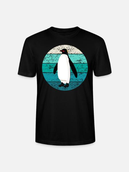 Penguin Seabird Seabird Retro Gift - Stanley/Stella CRAFTER Unisex Organic T-Shirt - black