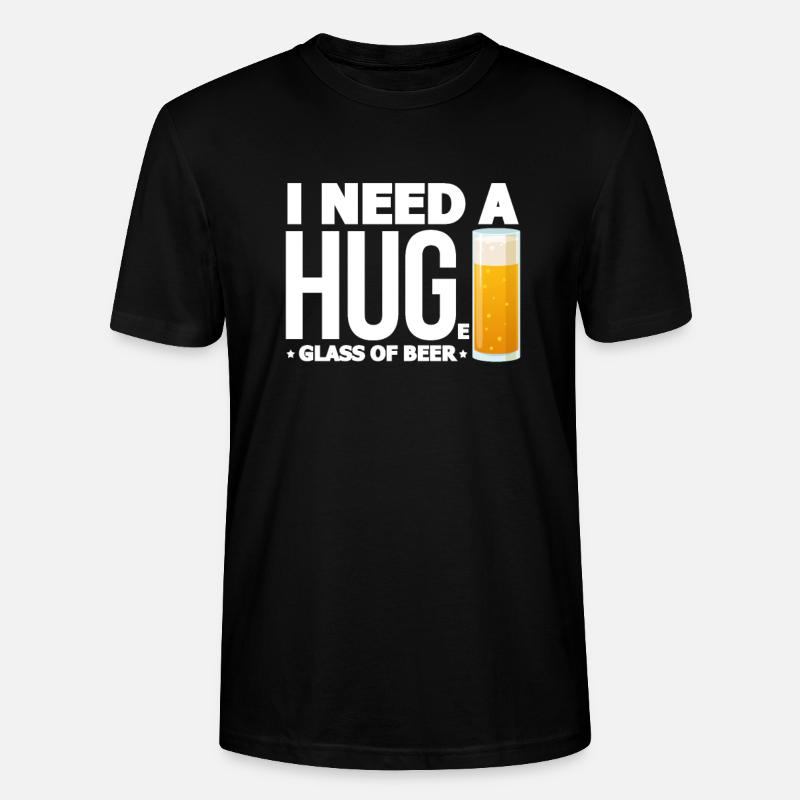 Bière - T-shirt bio CRAFTER Stanley Stella Unisexe - noir