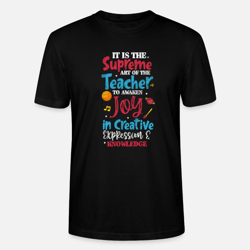 Lehrer Lehrerin - Stanley/Stella Unisex Bio-T-Shirt CRAFTER - Schwarz