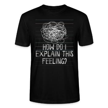 Psychologie Psychologe Psychiatrie Humor - Stanley/Stella Unisex Bio-T-Shirt CRAFTER - Schwarz - Vorne - Alina (178cm) & Michal (187cm)