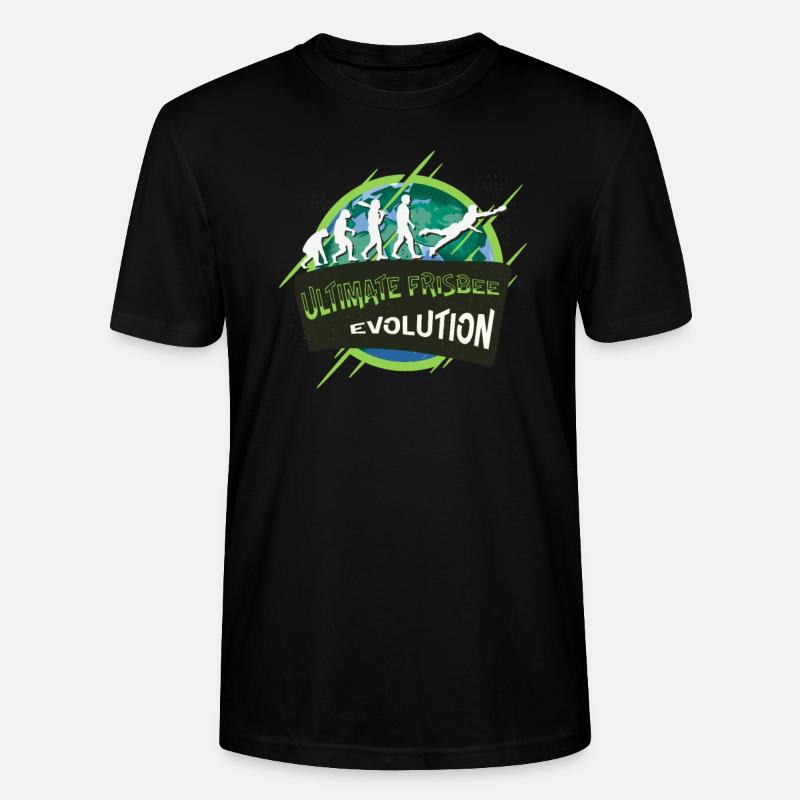Ultimate Frisbee Evolution - Stanley/Stella Unisex Bio-T-Shirt CRAFTER - Schwarz