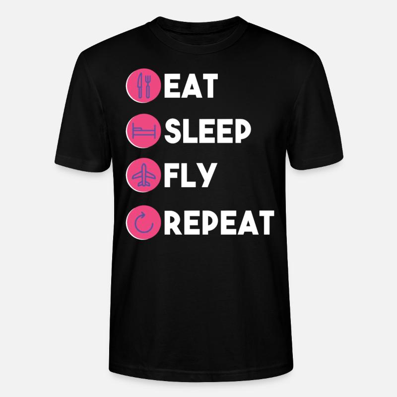 Pilot - Stanley/Stella Unisex Bio-T-Shirt CRAFTER - Schwarz