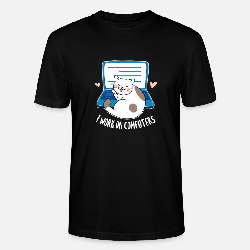 Computer - Stanley/Stella Unisex Bio-T-Shirt CRAFTER - Schwarz