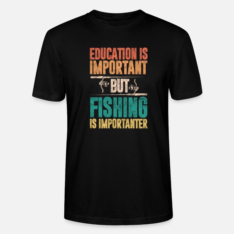 Angler - Stanley/Stella Unisex Bio-T-Shirt CRAFTER - Schwarz