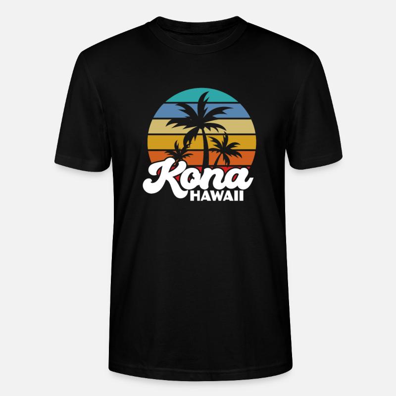 Hawaii - Stanley/Stella Unisex Bio-T-Shirt CRAFTER - Schwarz