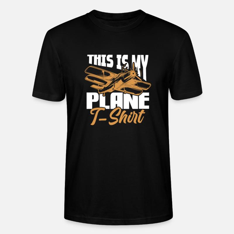 Cadeau Pilot Airplane Flying Flyer - T-shirt bio CRAFTER Stanley Stella Unisexe - noir