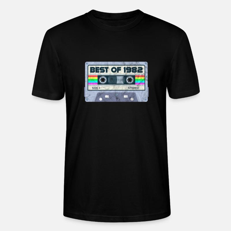 1982 - T-shirt bio CRAFTER Stanley Stella Unisexe - noir