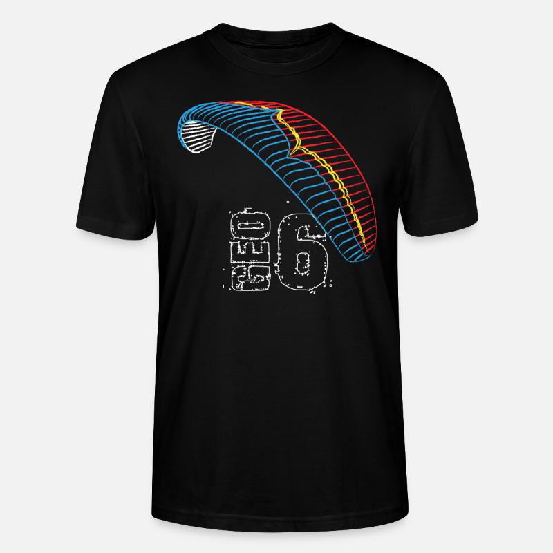 Geo 6 Ozone Paraglider - Stanley/Stella Unisex Bio-T-Shirt CRAFTER - Schwarz