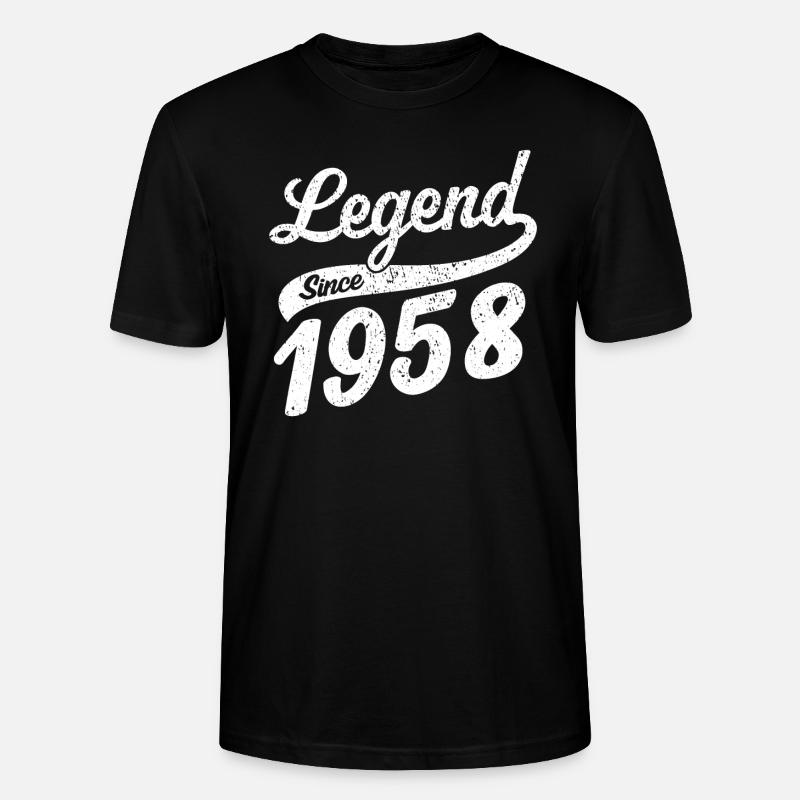 Legend Since 1958 - Stanley/Stella CRAFTER Unisex Organic T-Shirt - black