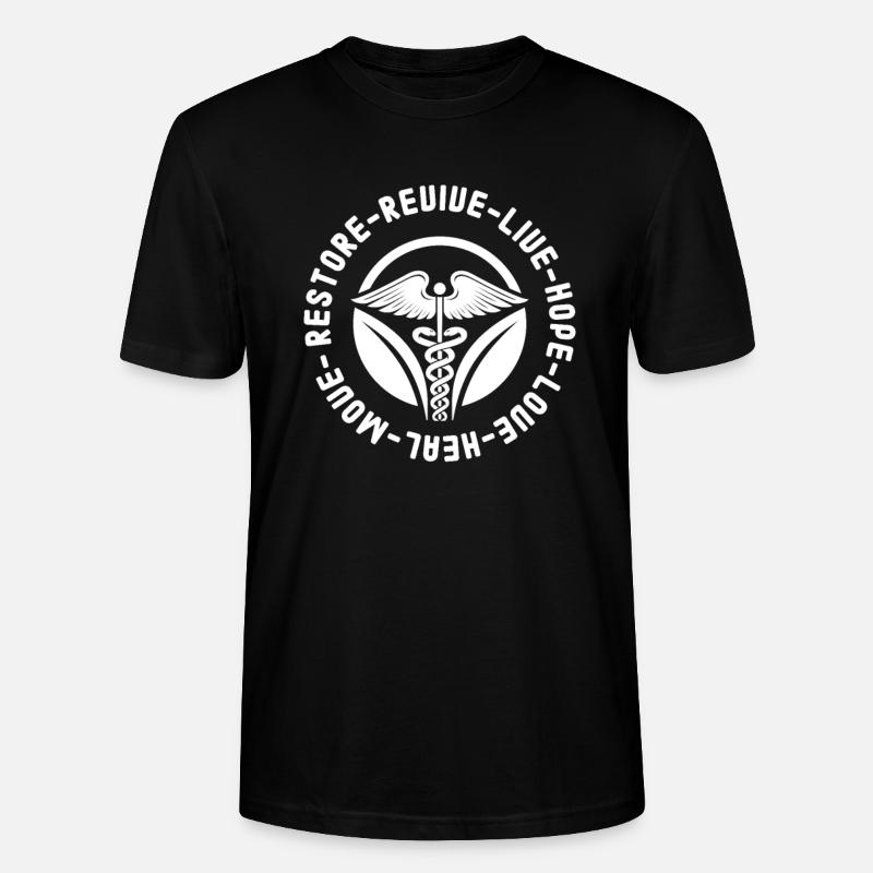 Physiotherapeut - Stanley/Stella Unisex Bio-T-Shirt CRAFTER - Schwarz