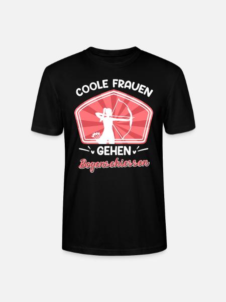 Coole Frauen gehen Bogenschießen - Stanley/Stella Unisex Bio-T-Shirt CRAFTER - Schwarz