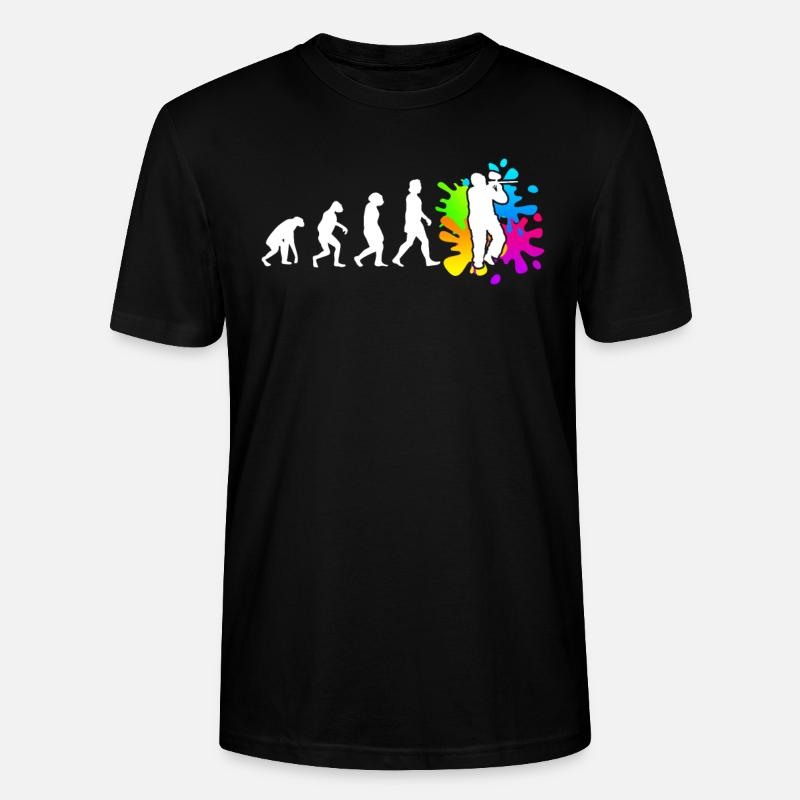 Paintball Evolution Paintballer - Stanley/Stella Unisex Bio-T-Shirt CRAFTER - Schwarz
