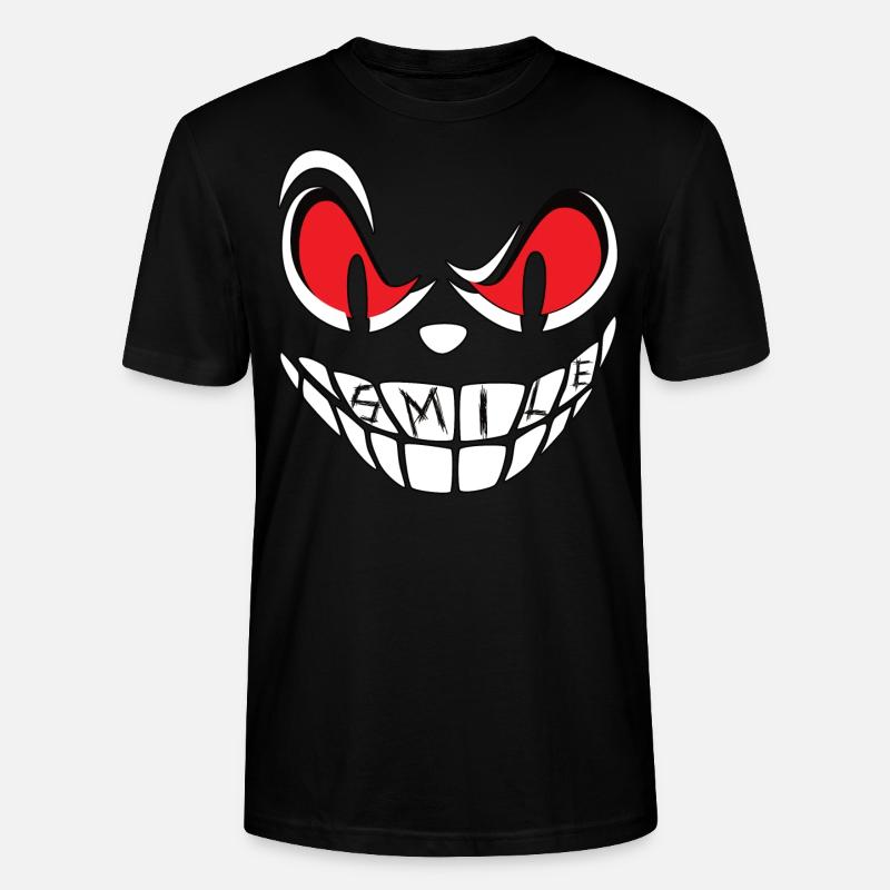 Visage souriant - T-shirt bio CRAFTER Stanley Stella Unisexe - noir