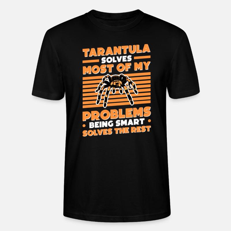 Tarantel Geschenk Spinne Tarantula - Stanley/Stella Unisex Bio-T-Shirt CRAFTER - Schwarz