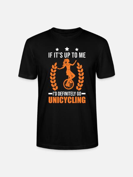 Einrad Geschenk Einradfahrerin Unicycle - Stanley/Stella Unisex Bio-T-Shirt CRAFTER - Schwarz