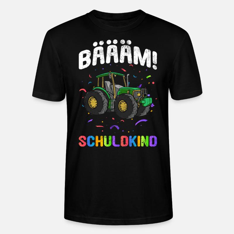 Einschulung | Bäääm! Schulkind - Stanley/Stella Unisex Bio-T-Shirt CRAFTER - Schwarz