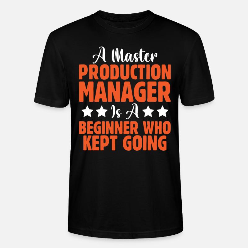 Master Production Manager - Stanley/Stella Unisex Bio-T-Shirt CRAFTER - Schwarz