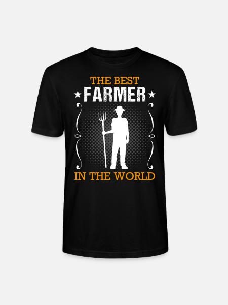 Farmer Farmer Profession Agriculture Gift - Stanley/Stella CRAFTER Unisex Organic T-Shirt - black
