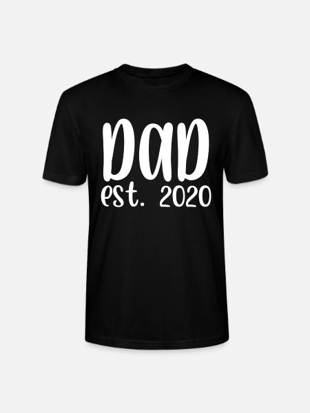 Dad est 2020 - Stanley/Stella Unisex Bio-T-Shirt CRAFTER - Schwarz