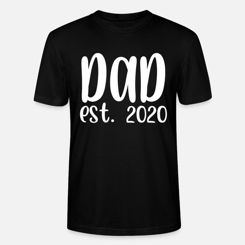 Dad est 2020 - Stanley/Stella Unisex Bio-T-Shirt CRAFTER - Schwarz