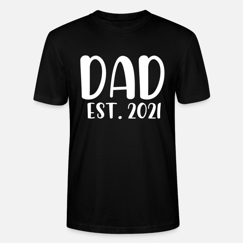 Dad est 2021 - Stanley/Stella Unisex Bio-T-Shirt CRAFTER - Schwarz
