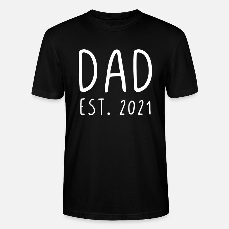 Dad est 2021 - Stanley/Stella Unisex Bio-T-Shirt CRAFTER - Schwarz
