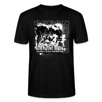 Ocean Explorer Scuba Diving Sidemount Diving Reef - Stanley/Stella Unisex Bio-T-Shirt CRAFTER - Schwarz - Vorne - Alina (178cm) & Michal (187cm)