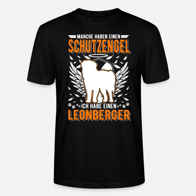 Leonberger Schutzengel - Stanley/Stella Unisex Bio-T-Shirt CRAFTER - Schwarz