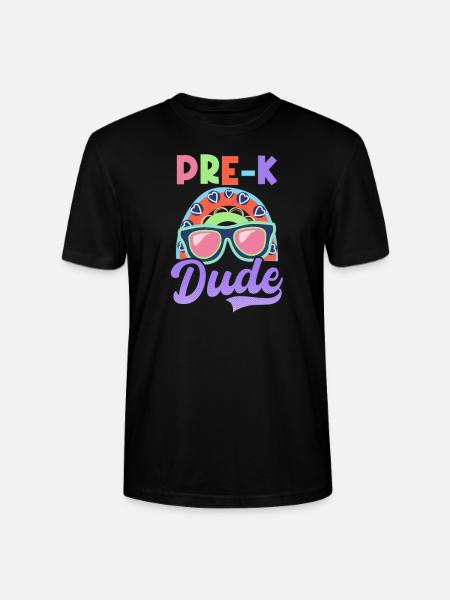 Premier jour d’école Pre-K Dude - T-shirt bio CRAFTER Stanley Stella Unisexe - noir