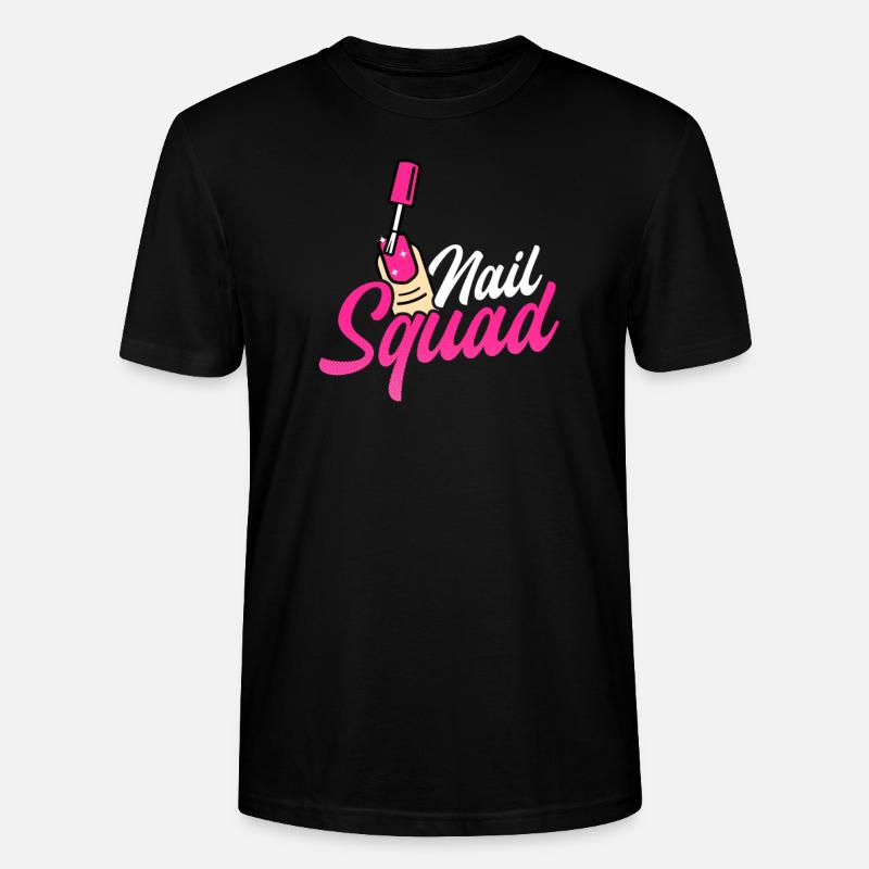 Nail Tech Nail Squad - T-shirt bio CRAFTER Stanley Stella Unisexe - noir