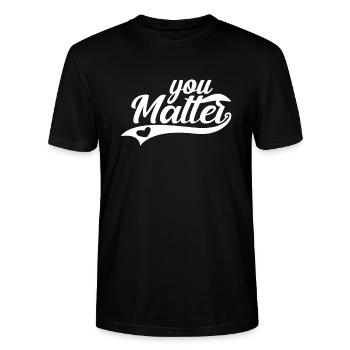 Motivation - Stanley/Stella Unisex Bio-T-Shirt CRAFTER - Schwarz - Vorne - Alina (178cm) & Michal (187cm)
