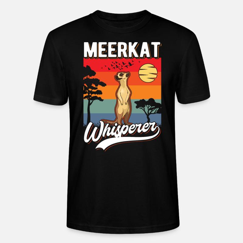 Erdmännchen Flüsterer Meerkat Whisperer - T-shirt bio CRAFTER Stanley Stella Unisexe - noir