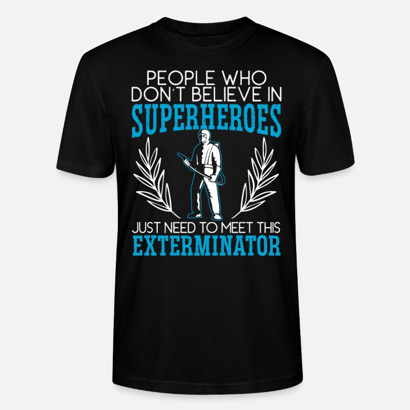 Kammerjäger Tierbekämpfung Schädlingsbekämpfung - Stanley/Stella Unisex Bio-T-Shirt CRAFTER - Schwarz