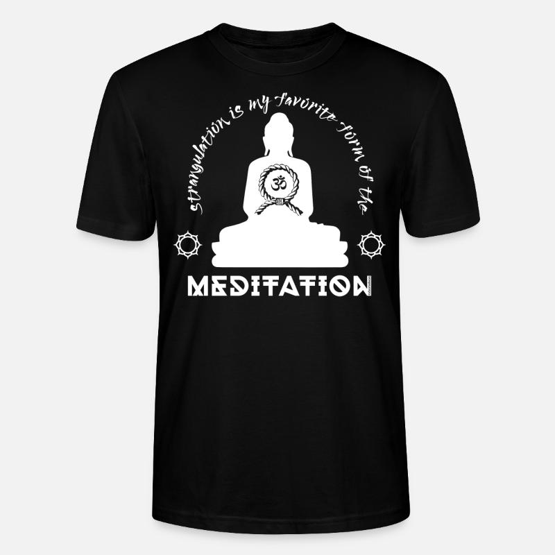 Strangulation X Meditation white - Stanley/Stella Unisex Bio-T-Shirt CRAFTER - Schwarz