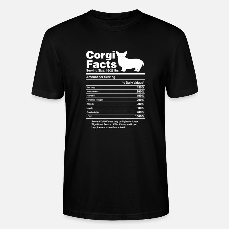Corgi - T-shirt bio CRAFTER Stanley Stella Unisexe - noir